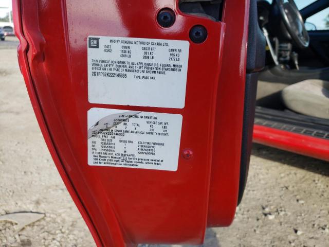 Photo 10 from auction – 2002 CHEVROLET CAMARO with VIN 2G1FP32K222146335