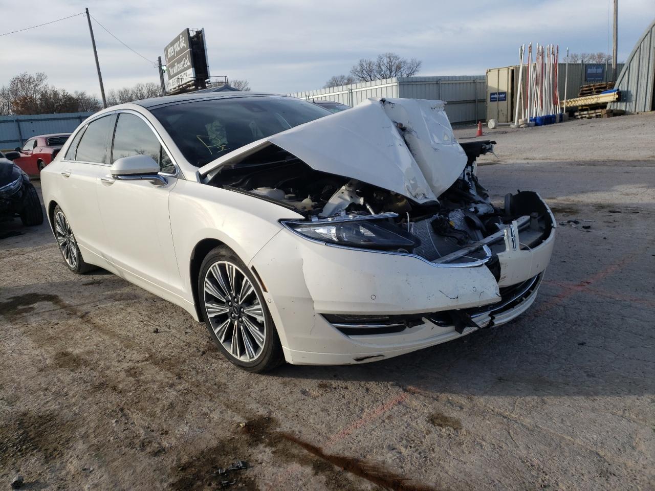 LINCOLN MKZ BLACK 2016 with VIN 3LN6L2NK2GR634472 - Photo from auction