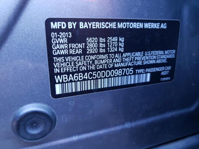 Photo 10 from auction – 2013 BMW 650 XI with VIN WBA6B4C50DD098705