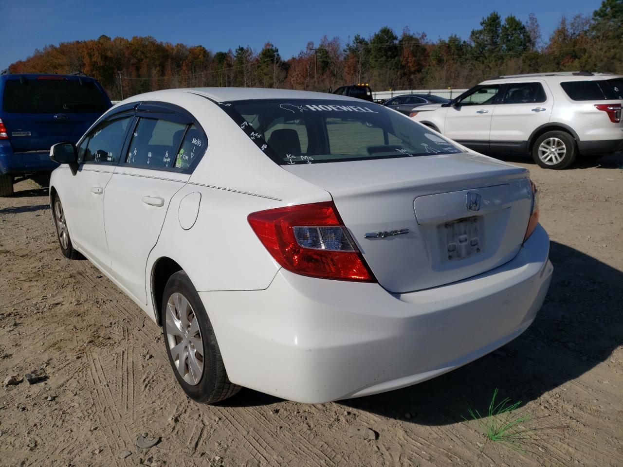 Photo 3 from auction – 2012 HONDA CIVIC LX with VIN 2HGFB2F52CH300160