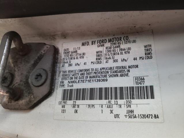 Photo 10 from auction – 2014 FORD TRANSIT with VIN NM0LE7E71E1139369