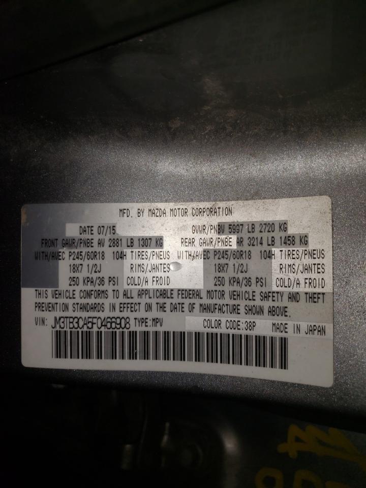 Фото 10 с аукциона – 2015 MAZDA CX-9 TOURI с VIN JM3TB3CA5F0466908