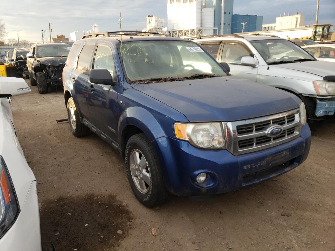 Photo 1 from auction – 2008 FORD ESCAPE XLT with VIN 1FMCU031X8KB76197