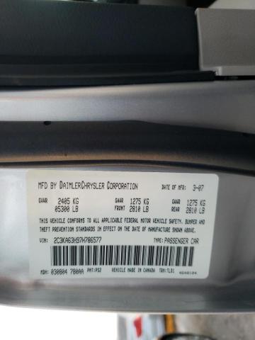 Photo 10 from auction – 2007 CHRYSLER 300 C with VIN 2C3KA63H97H786577