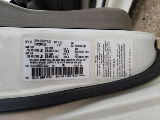 Photo 10 from auction – 2002 CHRYSLER TOWN & COU with VIN 2C4GP44352R738262