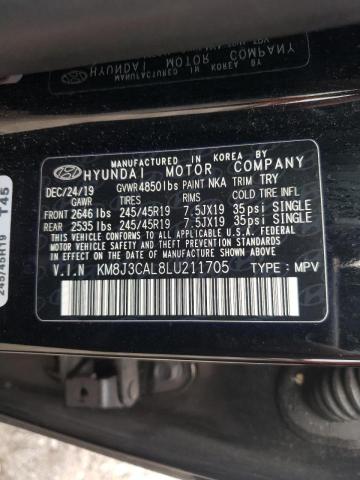 Photo 10 from auction – 2020 HYUNDAI TUCSON LIM with VIN KM8J3CAL8LU211705