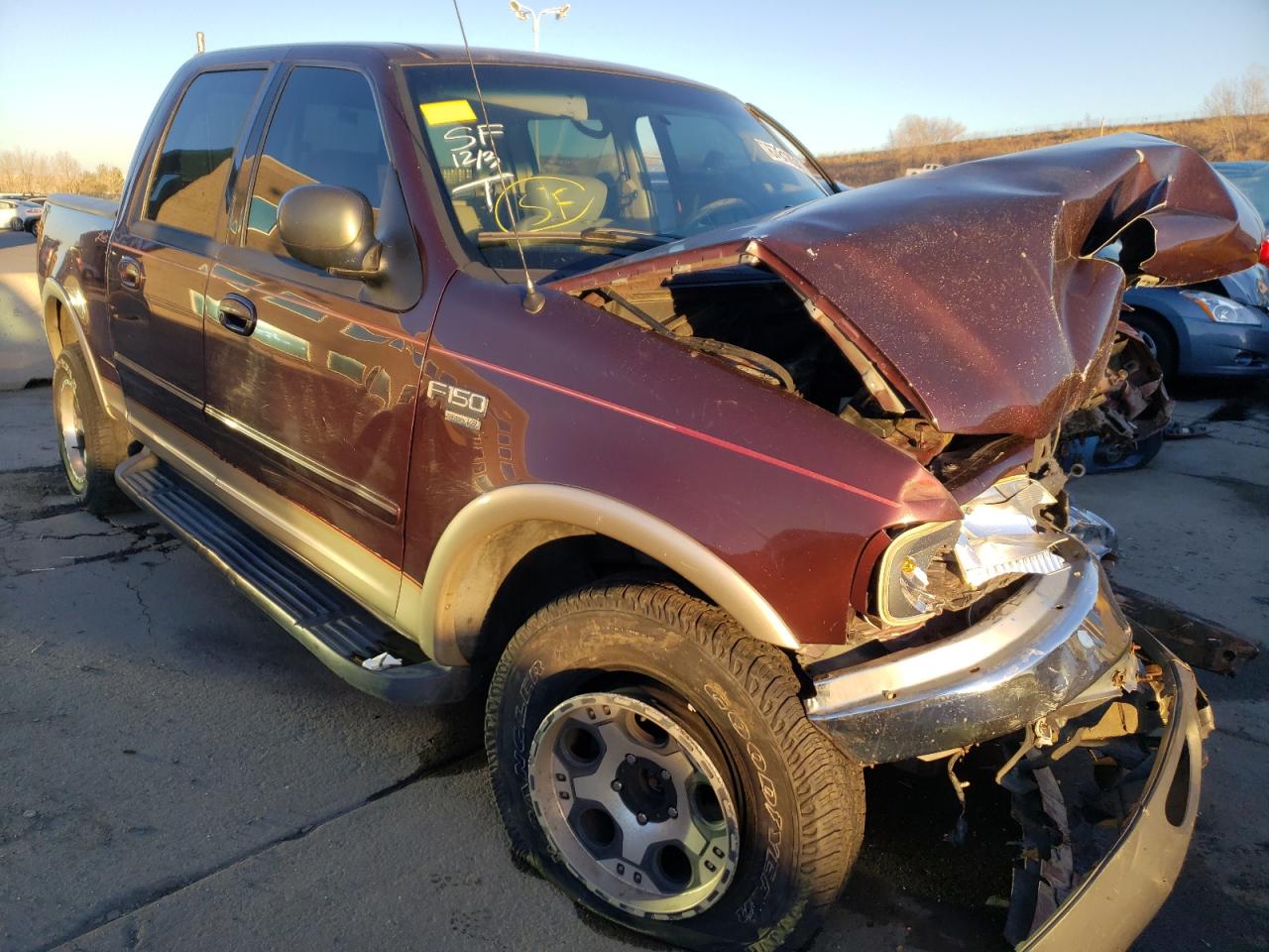 FORD F150 SUPER 2001 with VIN 1FTRW08L31KE44404 - Photo from auction