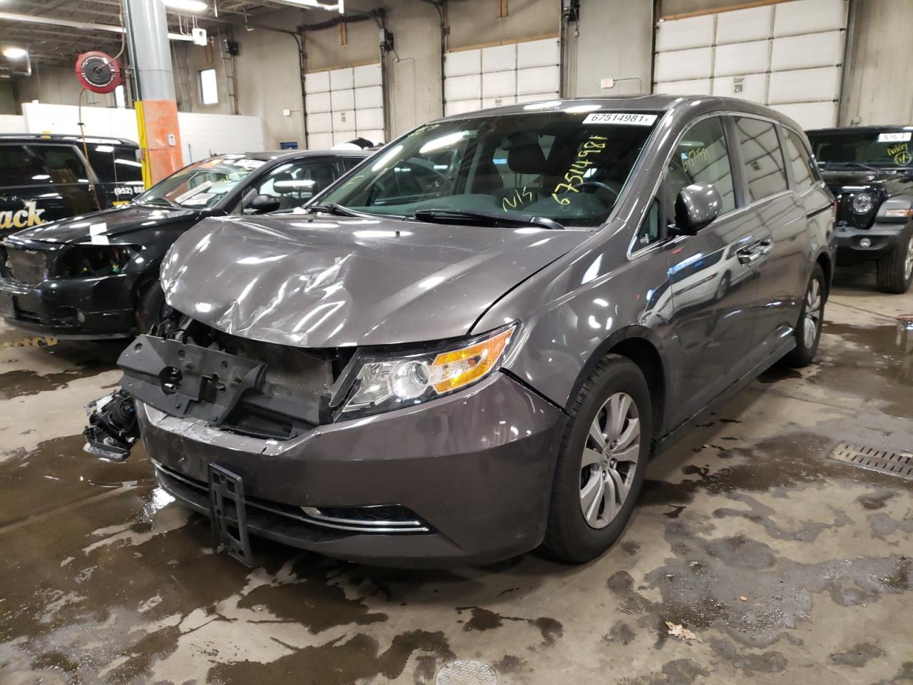 Photo 2 from auction – 2014 HONDA ODYSSEY EX with VIN 5FNRL5H64EB049263