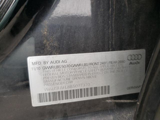 Photo 10 from auction – 2011 AUDI A4 PREMIUM with VIN WAUSFAFL8BA077370