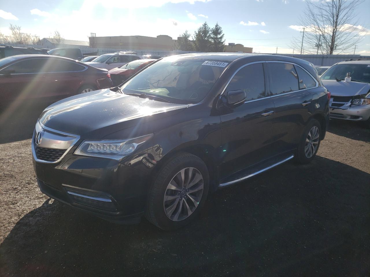 Photo 2 from auction – 2015 ACURA MDX TECHNO with VIN 5FRYD4H42FB502961