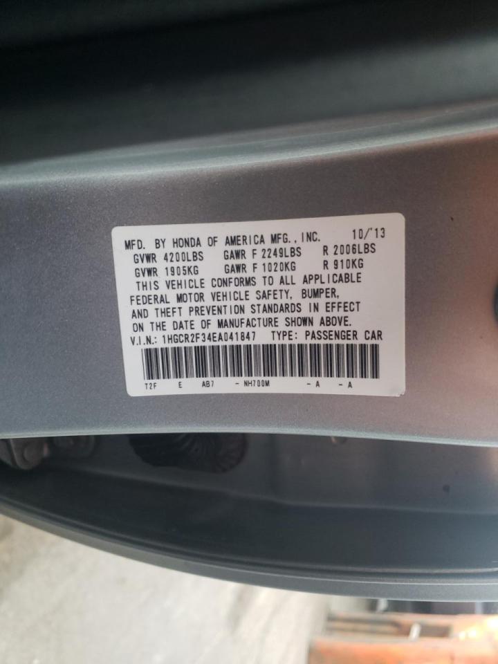 Photo 10 from auction – 2014 HONDA ACCORD LX with VIN 1HGCR2F34EA041847