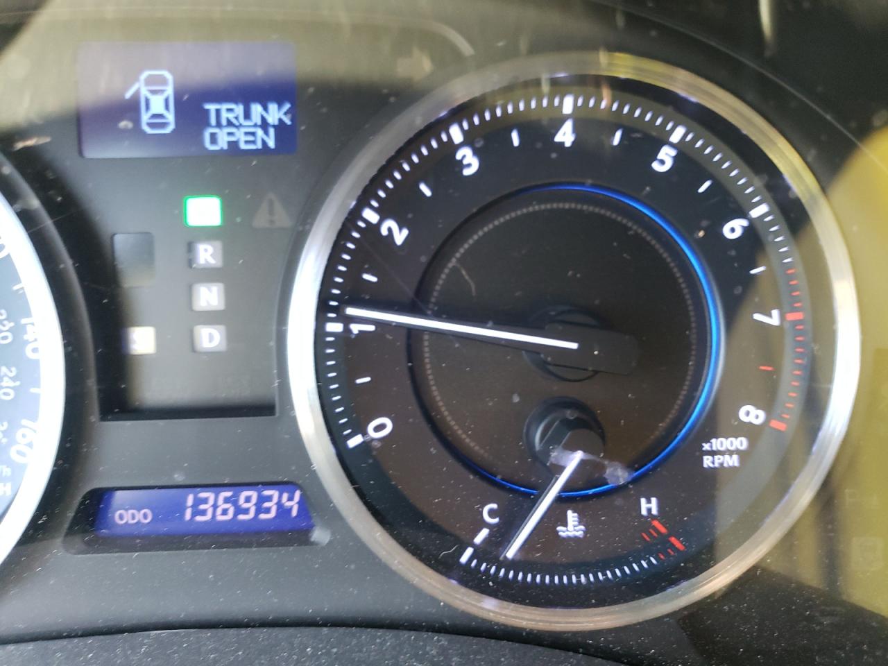 Photo 8 from auction – 2012 LEXUS IS 250 with VIN JTHBF5C25C5165159