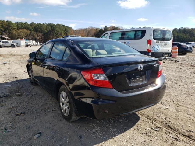 Photo 3 from auction – 2012 HONDA CIVIC LX with VIN 2HGFB2F50CH571508