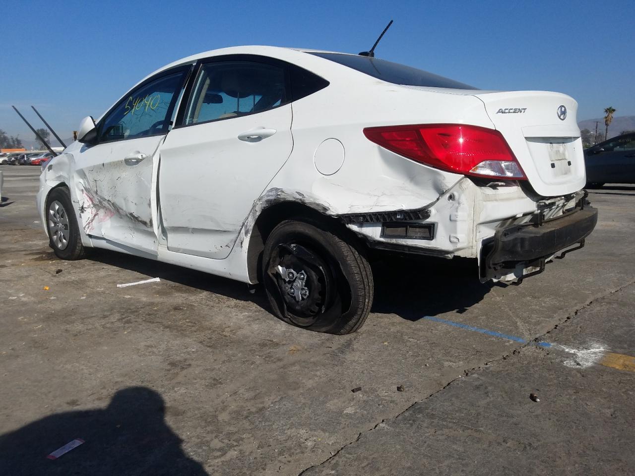 Photo 9 from auction – 2016 HYUNDAI ACCENT SE with VIN KMHCT4AE3GU050685