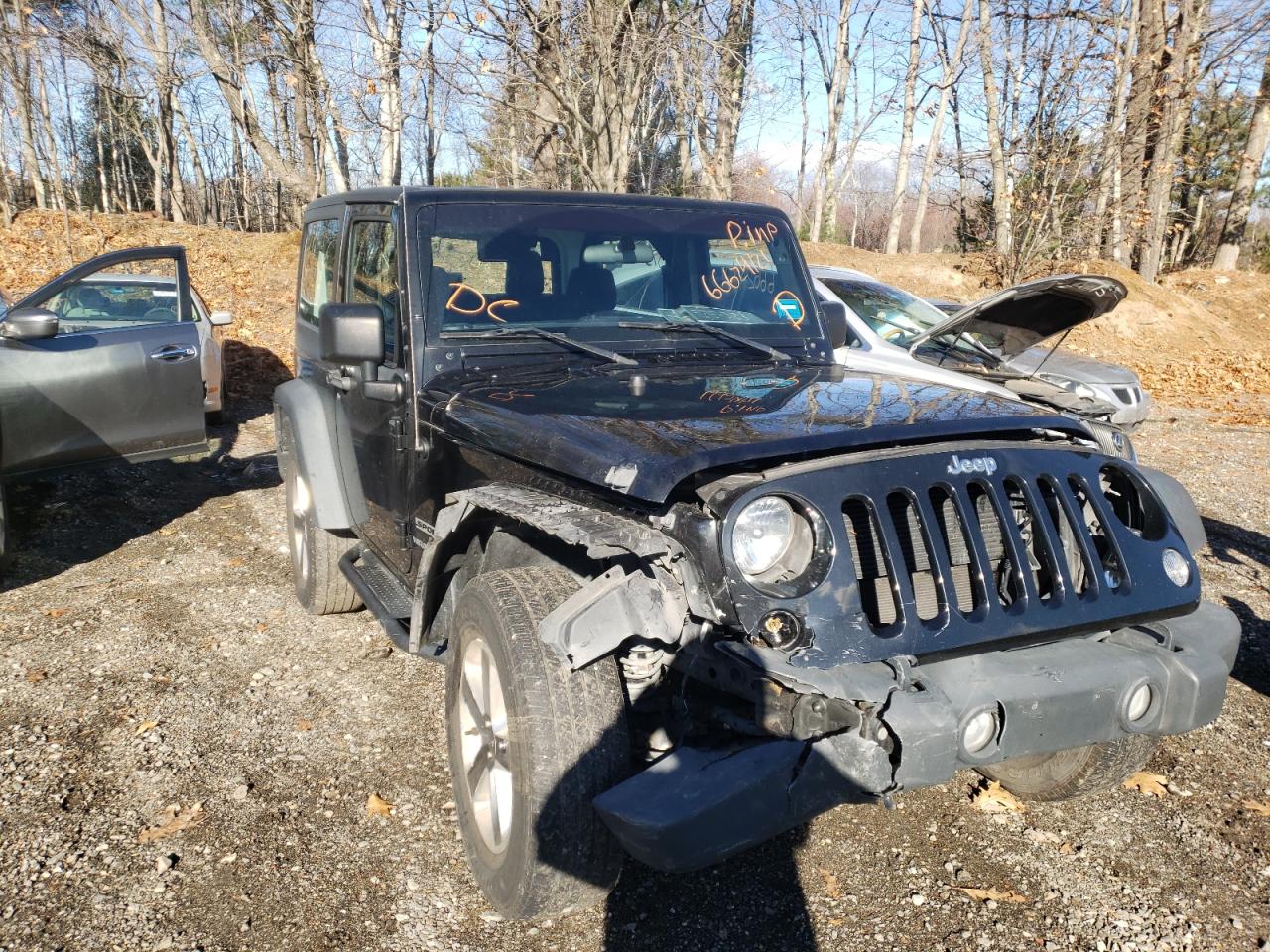 JEEP WRANGLER S 2017 with VIN 1C4AJWAG7HL689741 - Photo from auction