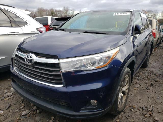 Photo 2 from auction – 2015 TOYOTA HIGHLANDER with VIN 5TDJKRFH3FS201218