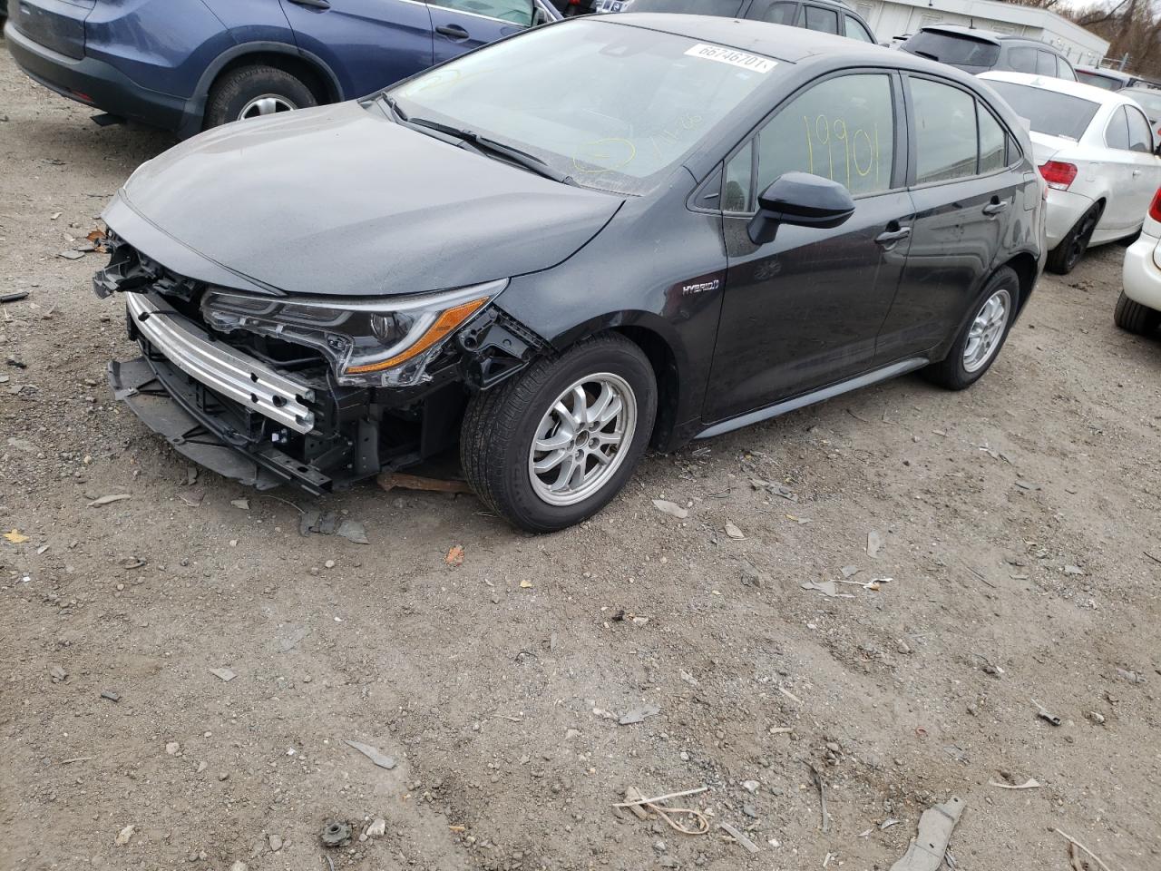 Photo 2 from auction – 2021 TOYOTA COROLLA LE with VIN JTDEAMDE1MJ019771