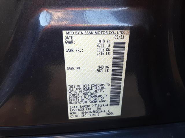 Photo 10 from auction – 2013 NISSAN ALTIMA 2.5 with VIN 1N4AL3APXDC275264