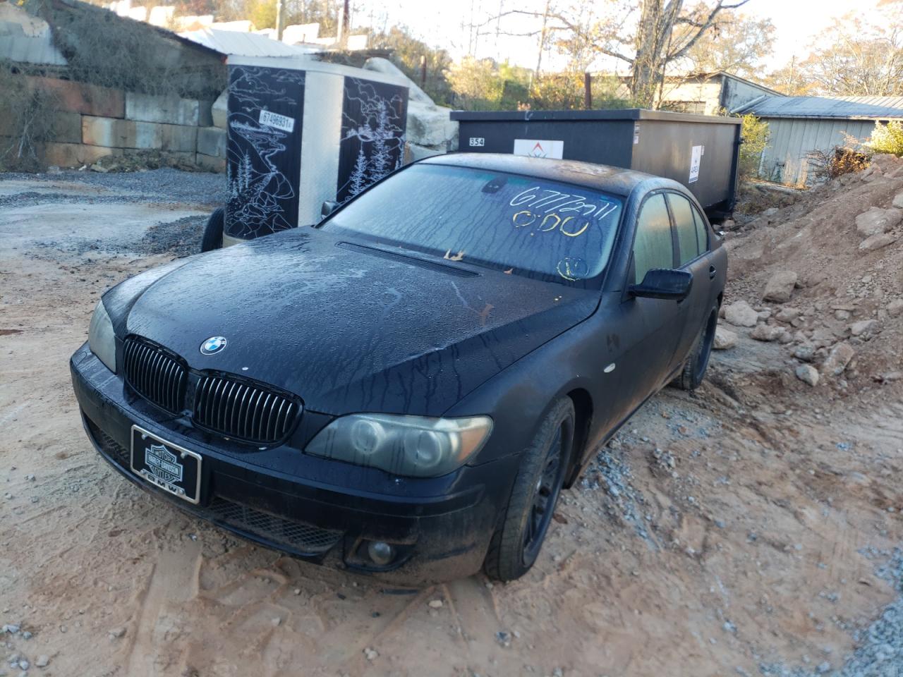 Photo 2 from auction – 2007 BMW 750 I with VIN WBAHL83537DT08215