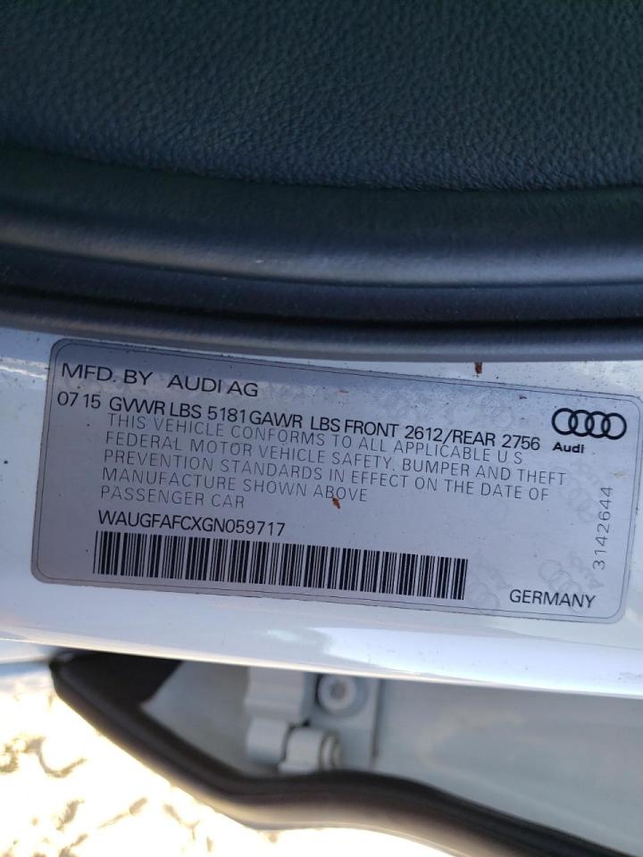 Photo 10 from auction – 2016 AUDI A6 PREMIUM with VIN WAUGFAFCXGN059717