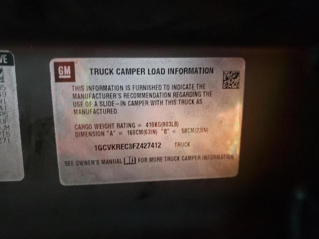 Photo 10 from auction – 2015 CHEVROLET SILVERADO with VIN 1GCVKREC3FZ427412