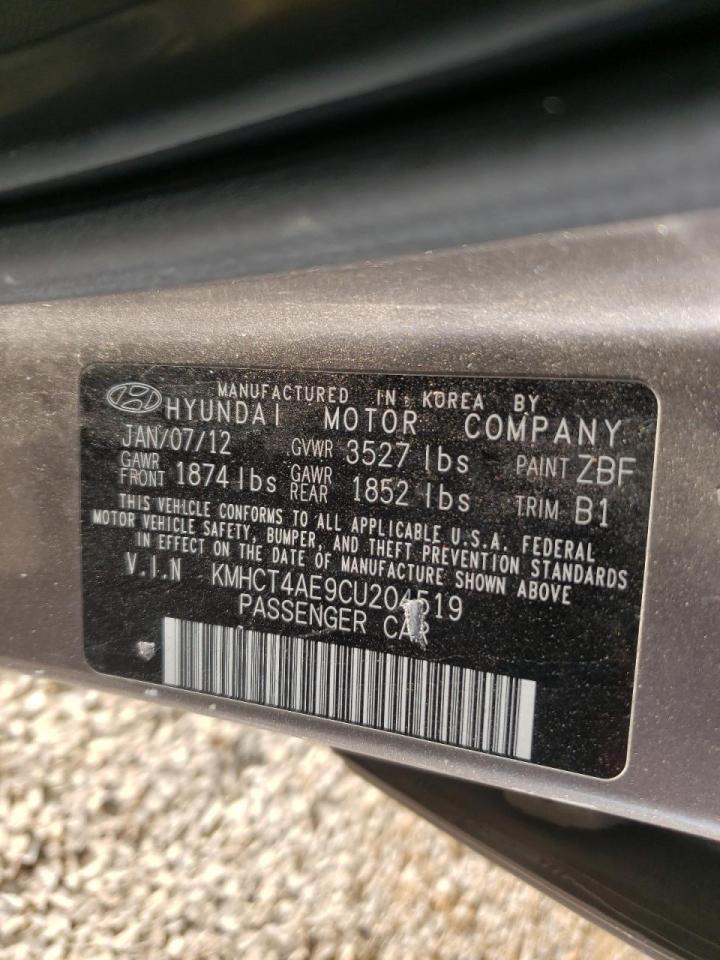 Photo 10 from auction – 2012 HYUNDAI ACCENT GLS with VIN KMHCT4AE9CU204519