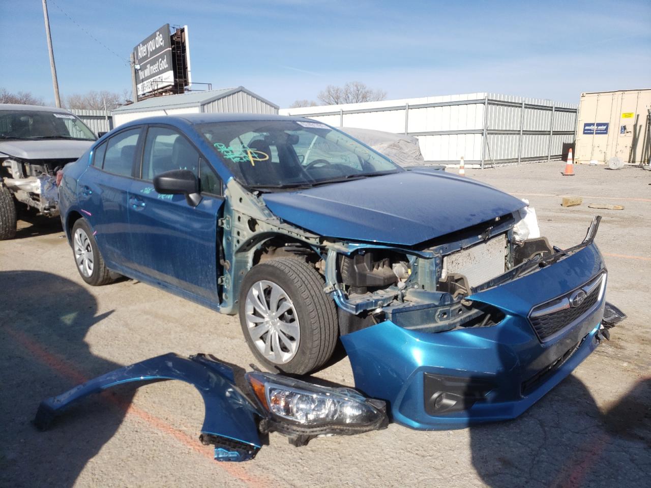 SUBARU IMPREZA 2018 with VIN 4S3GKAA60J3608201 - Photo from auction