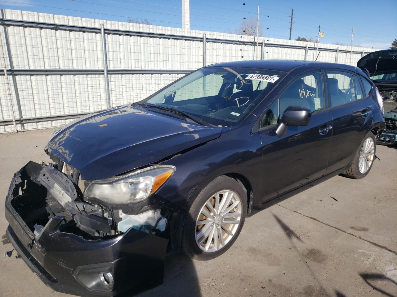 Photo 2 from auction – 2013 SUBARU IMPREZA LI with VIN JF1GPAH69D2833739