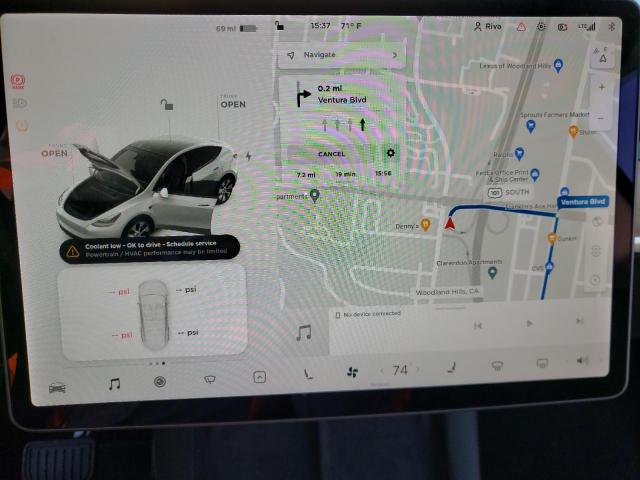 Photo 9 from auction – 2021 TESLA MODEL Y with VIN 5YJYGDEE6MF264325