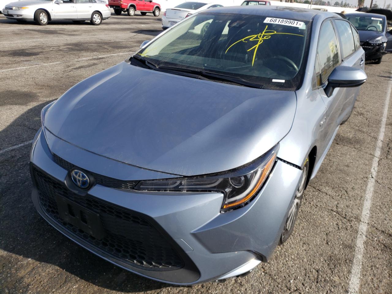 Photo 2 from auction – 2021 TOYOTA COROLLA LE with VIN JTDEAMDE9MJ027875