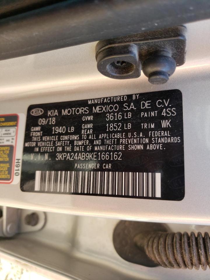 Photo 10 from auction – 2019 KIA RIO S with VIN 3KPA24AB9KE166162