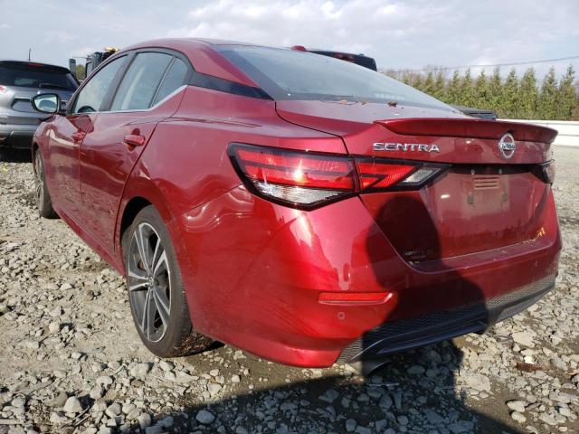 Photo 3 from auction – 2021 NISSAN SENTRA SR with VIN 3N1AB8DV7MY211133