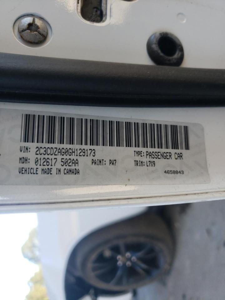 Photo 10 from auction – 2016 DODGE CHALLENGER with VIN 2C3CDZAG0GH129173