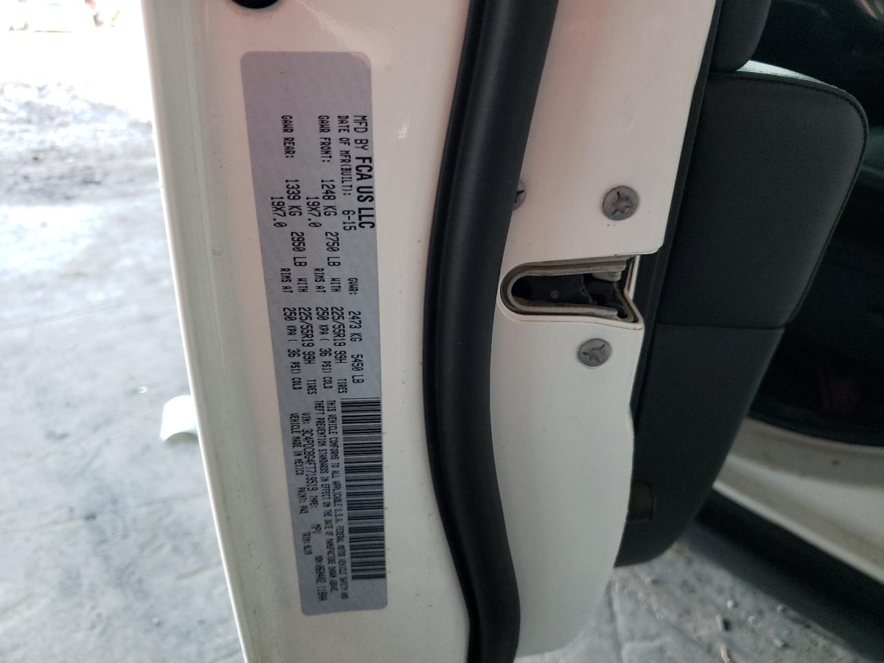 Photo 10 from auction – 2015 DODGE JOURNEY SX with VIN 3C4PDCBG4FT719519