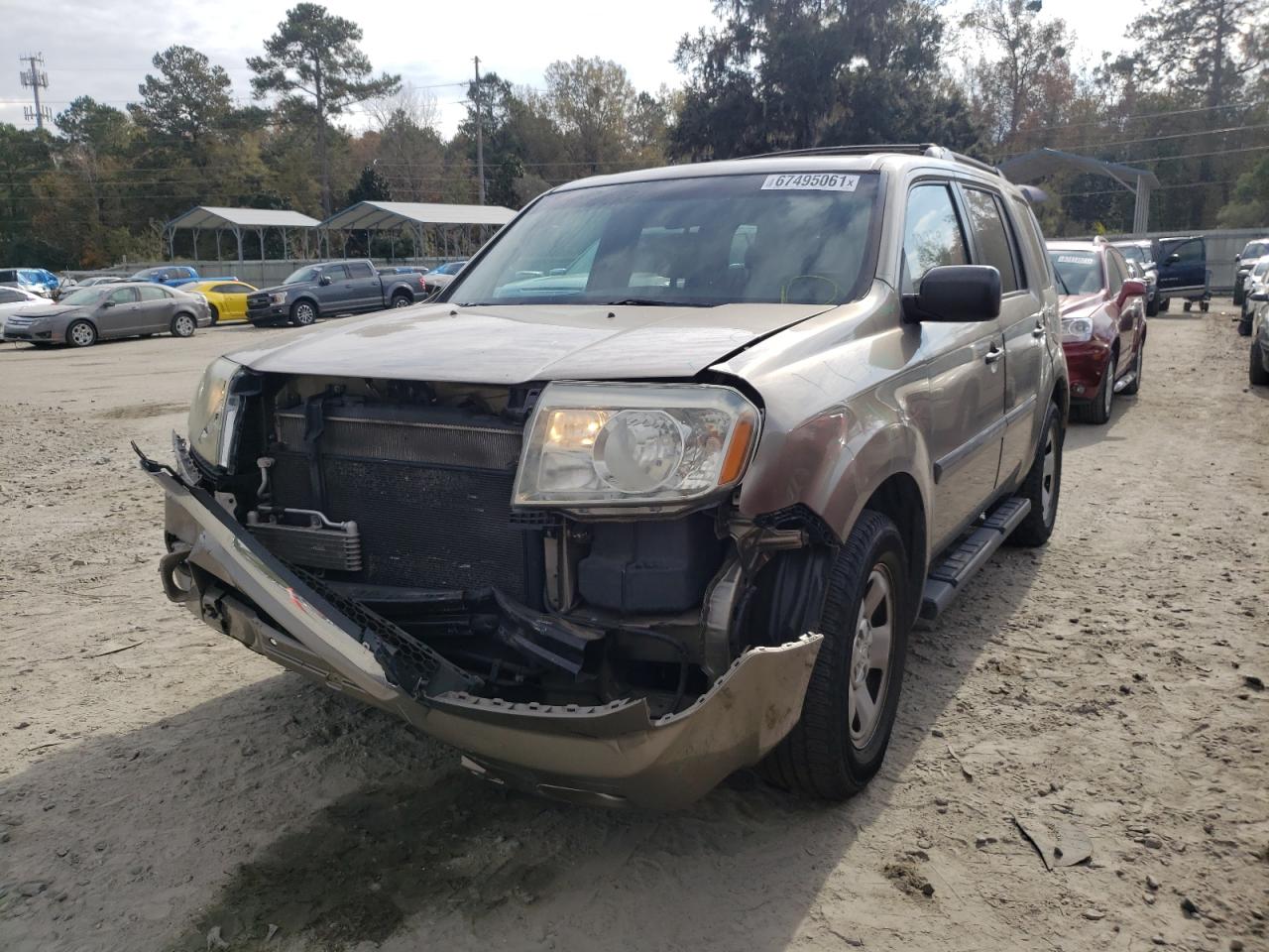 Photo 2 from auction – 2011 HONDA PILOT LX with VIN 5FNYF3H22BB044336