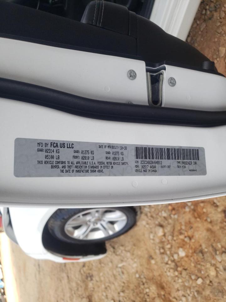 Photo 10 from auction – 2019 DODGE CHARGER SX with VIN 2C3CDXBG3KH549912