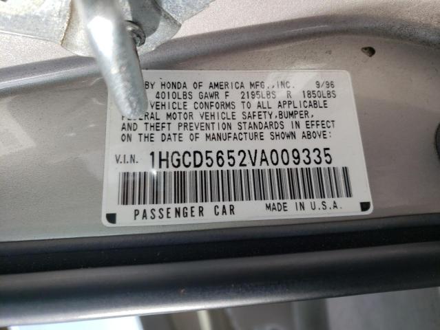 Photo 10 from auction – 1997 HONDA ACCORD EX with VIN 1HGCD5652VA009335