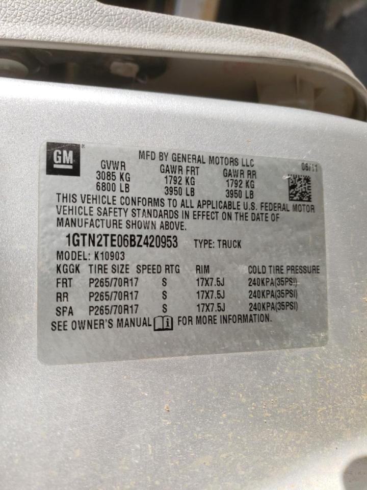 Photo 10 from auction – 2011 GMC SIERRA K15 with VIN 1GTN2TE06BZ420953
