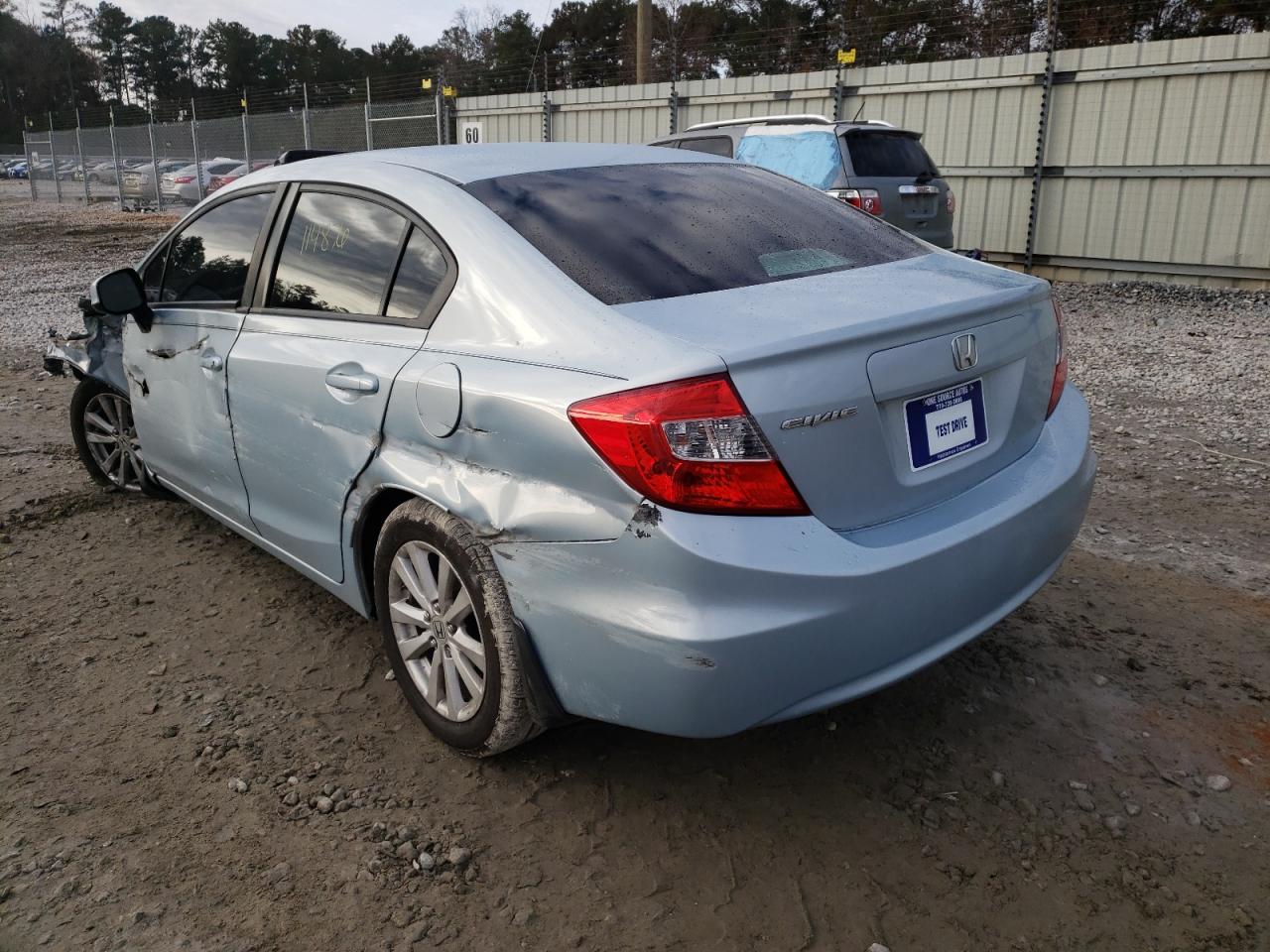 Photo 3 from auction – 2012 HONDA CIVIC EX with VIN 19XFB2F83CE029081