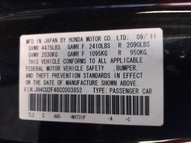 Photo 10 from auction – 2012 ACURA TSX with VIN JH4CU2F48CC003852