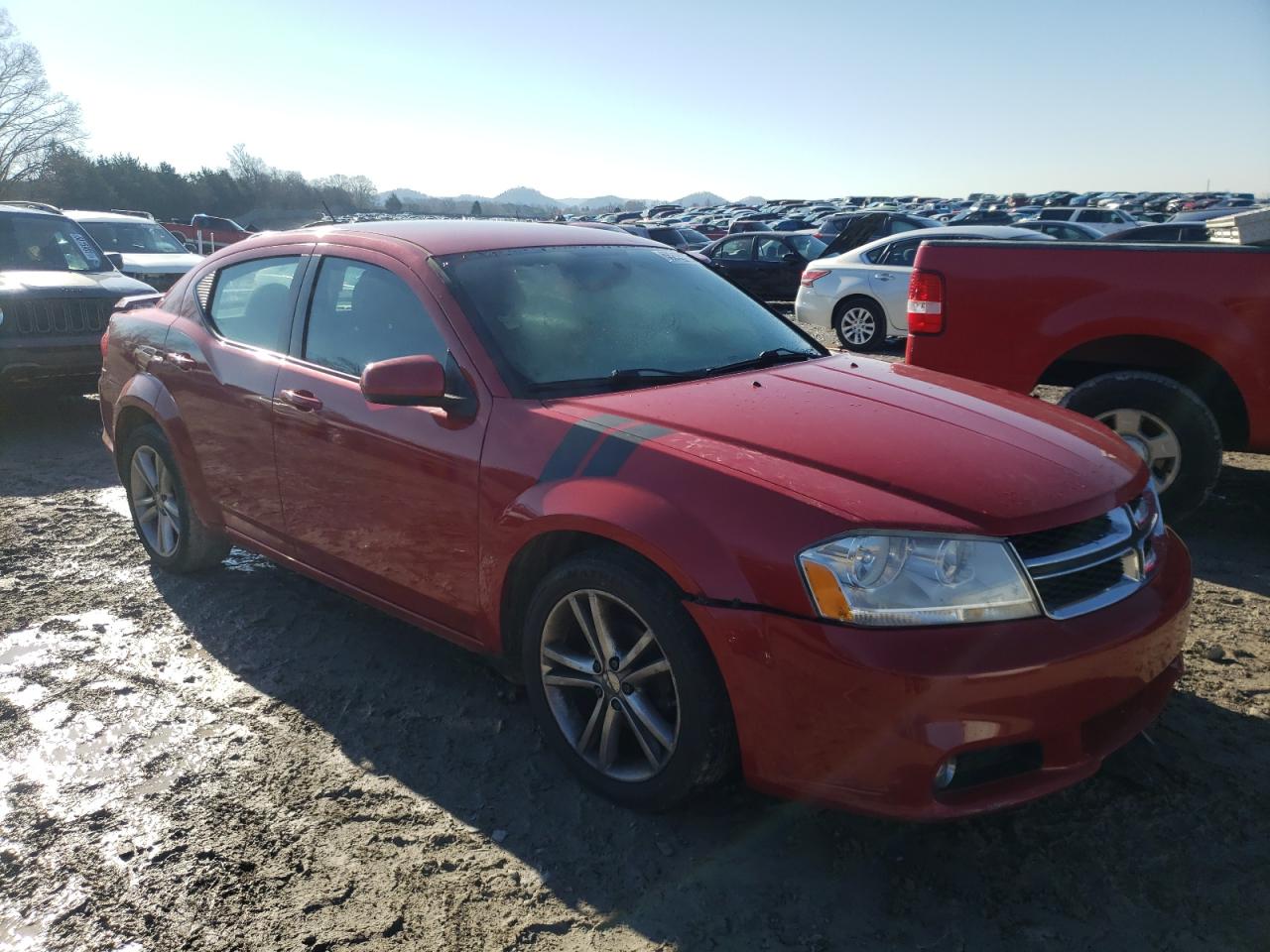 DODGE AVENGER SX 2013 with VIN 1C3CDZCB8DN675384 - Photo from auction