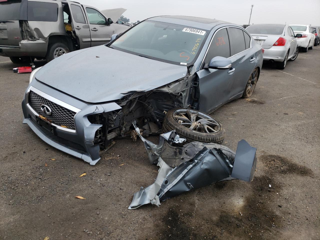 Photo 2 from auction – 2015 INFINITI Q50 BASE with VIN JN1BV7AP7FM330818