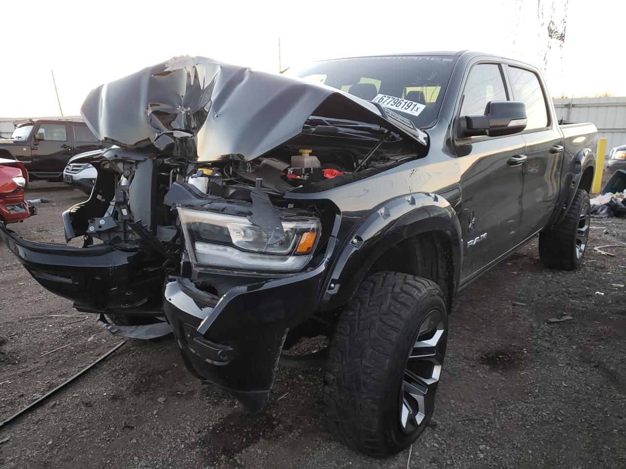 Photo 2 from auction – 2021 RAM 1500 BIG H with VIN 1C6SRFFT3MN607674