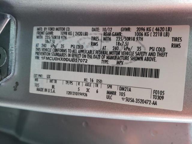 Photo 10 from auction – 2013 FORD ESCAPE SEL with VIN 1FMCU0HX0DUB57072