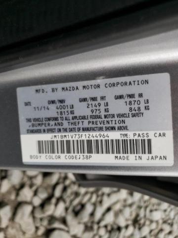 Photo 10 from auction – 2015 MAZDA 3 TOURING with VIN JM1BM1V73F1244964