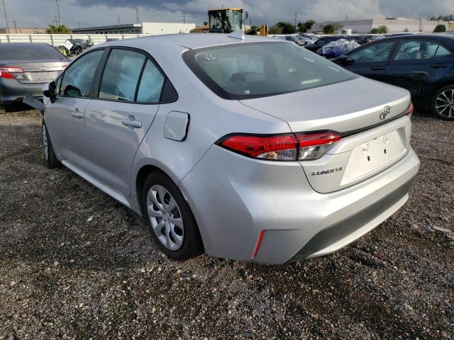 Photo 3 from auction – 2021 TOYOTA COROLLA LE with VIN 5YFEPMAE0MP168705