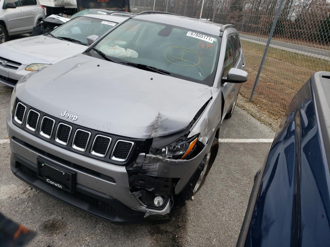 Photo 2 from auction – 2018 JEEP COMPASS LA with VIN 3C4NJCBB3JT193901