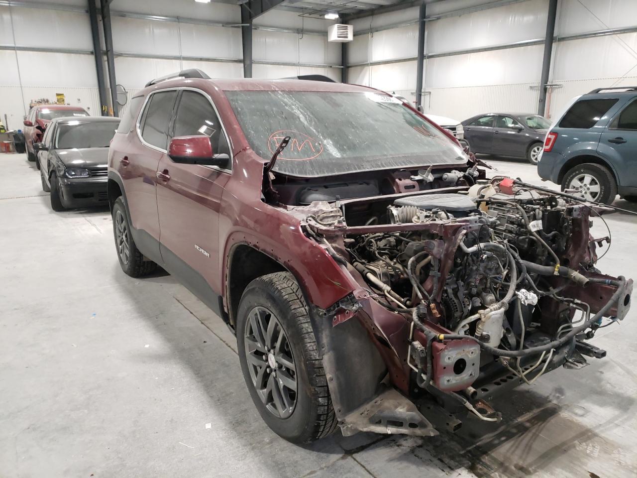 GMC ACADIA SLT 2018 with VIN 1GKKNULS1JZ202135 - Photo from auction