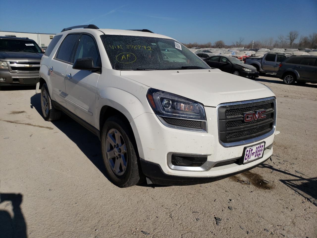 GMC ACADIA SLE 2014 with VIN 1GKKRNED0EJ376792 - Photo from auction