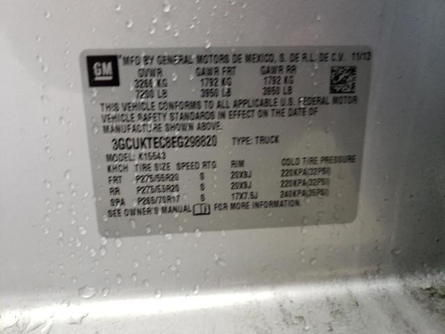 Photo 10 from auction – 2014 CHEVROLET SILVERADO with VIN 3GCUKTEC8EG298820